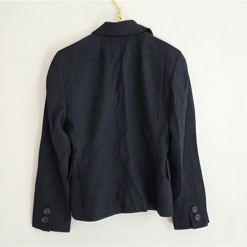 Akris Black Wool Blazer Jacket Size 8 - Picture 6 of 9